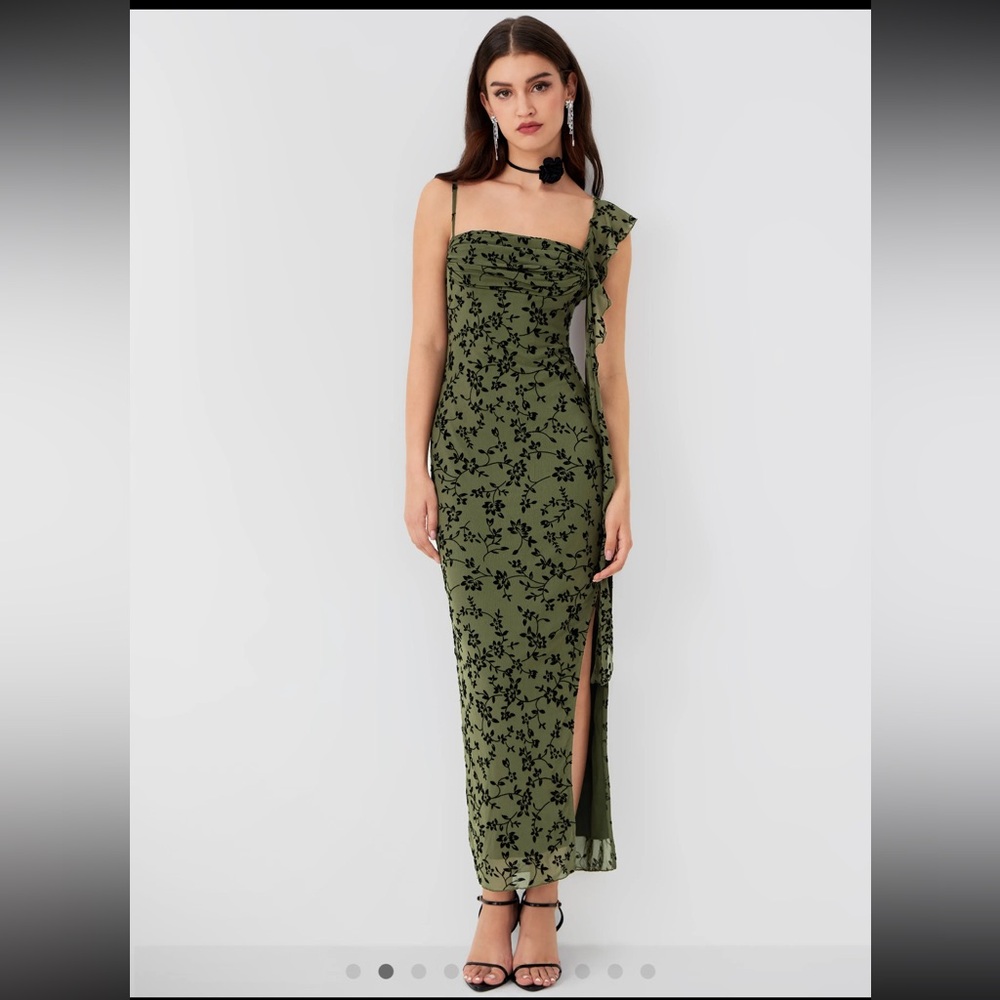 Cider Jacquard Asymmetrical Maxi NWT